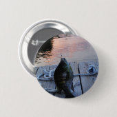 Bluegill bei Sonnenuntergang Lake Arrowhead Button (Vorne & Hinten)