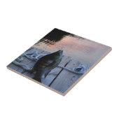 Bluegill bei Sonnenuntergang Lake Arrowhead Fliese (Seite)