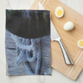 Bluegill bei Sonnenuntergang Lake Arrowhead Handtuch (Viertel Falte)