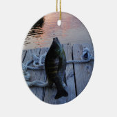 Bluegill bei Sonnenuntergang Lake Arrowhead Keramik Ornament (Rechts)
