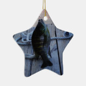 Bluegill bei Sonnenuntergang Lake Arrowhead Keramikornament (Rechts)