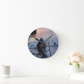 Bluegill bei Sonnenuntergang Lake Arrowhead Runde Wanduhr (Zuhause)