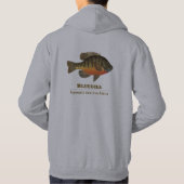Bluegill, Bream Fishing Hoodie (Rückseite)