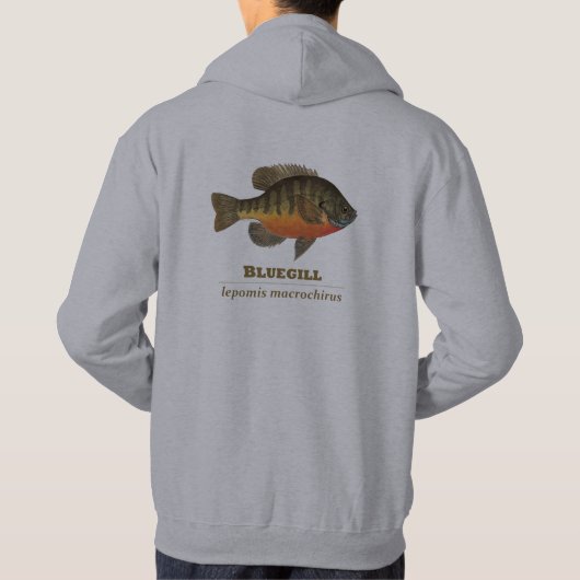 Bluegill, Bream Fishing Hoodie (Rückseite)