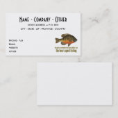 Bluegill, Bream Fishing Visitenkarte (Vorne/Hinten)