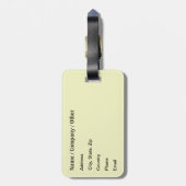 Bluegill Brei Gepäckanhänger (Rückseite vertikal)