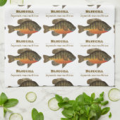 Bluegill Fischen Geschirrtuch (Gefaltet)