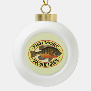 Bluegill Fischen Keramik Kugel-Ornament