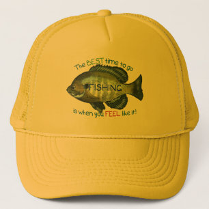 Bluegill Fishing Hat   Beste Zeit für den Fischfan Truckerkappe