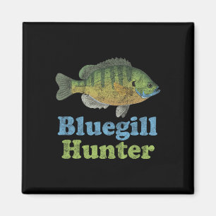 Bluegill Hunter Shirt Funny Fishing Fischer Magnet
