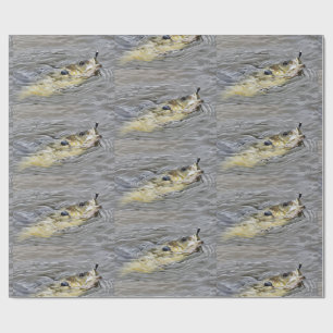 Bluegill nimmt den Köder-Fischfang Geschenkpapier