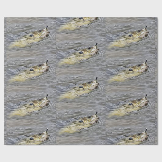 Bluegill nimmt den Köder-Fischfang Geschenkpapier (Flach)