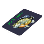 Bluegill Sunfish Slab Magnet (Linke Seite)