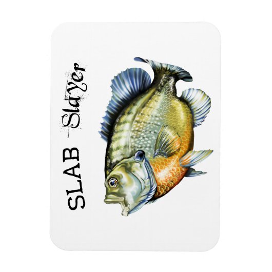 Bluegill Sunfish Slab Magnet (Vertikal)