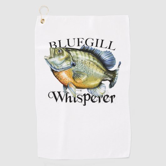 Bluegill Whisperer Fischhandtuch Golfhandtuch (Vorderseite)