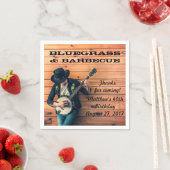 Bluegrass and Barbecue Party Paper Napkins Serviette (Beispiel)