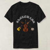 Bluegrass Band Bass Fiddle Guitar Mando Banjo Musi T-Shirt (Design vorne)
