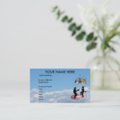 BLUEGRASS BAND-BUSINESS CARD VISITENKARTE (Stehend Vorderseite)