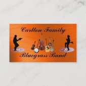 BLUEGRASS BAND-BUSINESS-KARTE VISITENKARTE (Rückseite)