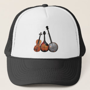 Bluegrass-Band-Cartoon Truckerkappe