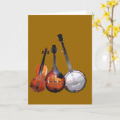 Bluegrass Band gefiltert Karte (Gelbe Blume)