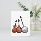 Bluegrass-Band gefiltert Postkarte (Stehend Vorderseite)