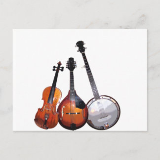 Bluegrass Band Postkarte