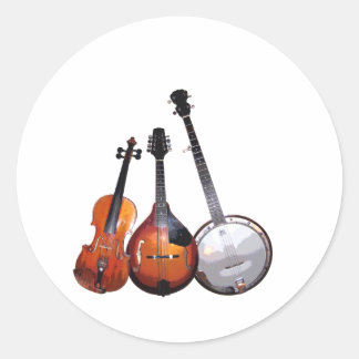 Bluegrass Band Runder Aufkleber