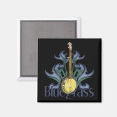 Bluegrass-Banjo-Design-Magnete Magnet (Vorderseite/Rückseite)