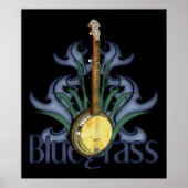 Bluegrass Banjo Design Poster (Vorne)