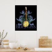 Bluegrass Banjo Design Poster (Küche)