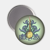 Bluegrass Banjo Designmagnete Magnet (Vorderseite/Rückseite)
