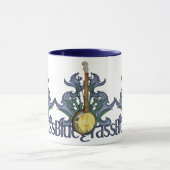 Bluegrass-Banjo-Entwurfs-Tassen Tasse (Zentrum)
