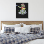 Bluegrass Banjo Frog Country Music Gift Banjo Leinwanddruck (Insitu (Schlafzimmer))