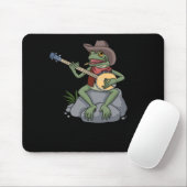 Bluegrass Banjo Frog Country Music Gift Banjo Mousepad (Mit Mouse)