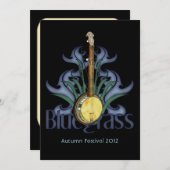 Bluegrass-Banjo-Party-oder Ereignis-Einladungen Einladung (Vorne/Hinten)