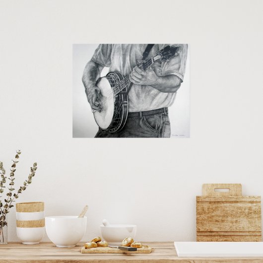 Bluegrass Banjo Poster (Küche)