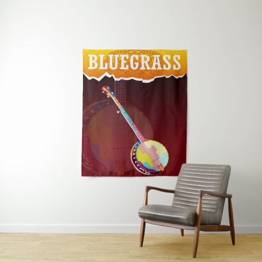 Bluegrass-Banjo Wandteppich (Beispiel)