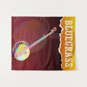 Bluegrass-Banjo Wandteppich (Vorderseite (Horizontal))