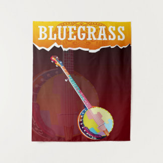 Bluegrass-Banjo Wandteppich