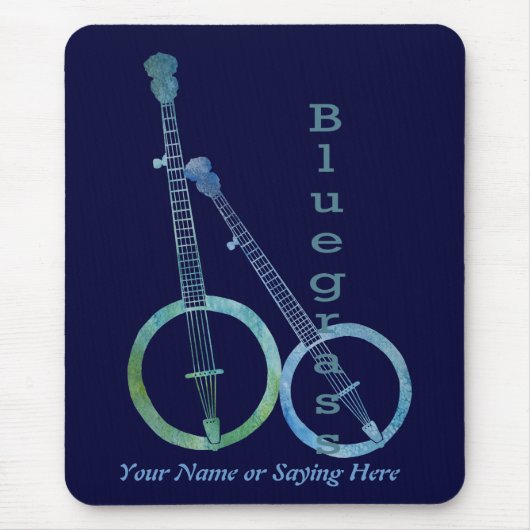 Bluegrass-Banjos Mousepad (Vorne)