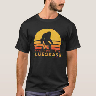 Bluegrass Bigfoot Shirt Sasquatch mit Banjo T-Shir