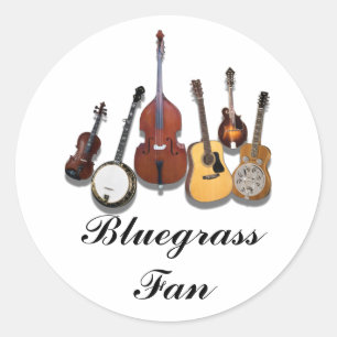 BLUEGRASS FAN-STICKER RUNDER AUFKLEBER