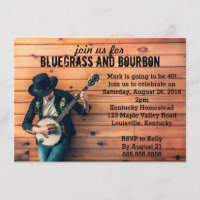 Bluegrass Geburtstagsparty Einladung