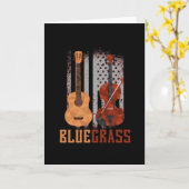 Bluegrass Guitar Mandolin Resonator USA Karte (Gelbe Blume)