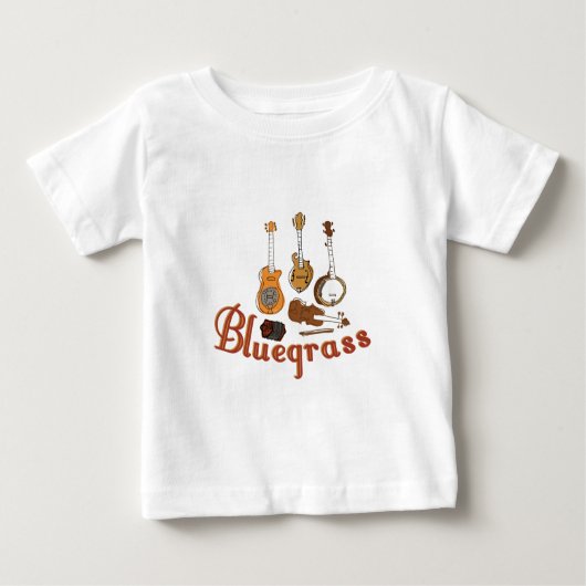 Bluegrass-Instrumente Baby T-shirt (Vorderseite)