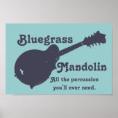 Bluegrass Mandolin - Alles Schlagzeug, das Sie bra Poster (Vorne)