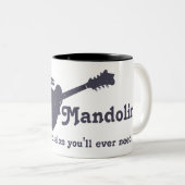 Bluegrass-Mandoline - das ganzes Schlagzeug, das Zweifarbige Tasse (VorderseiteRechts)