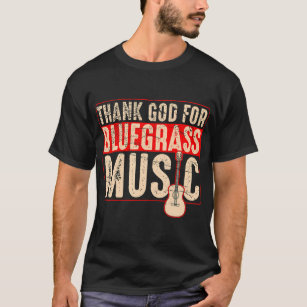Bluegrass Music Guitar Player und Funny Banjo T-Shirt