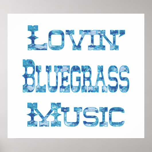 Bluegrass Music Poster (Vorne)